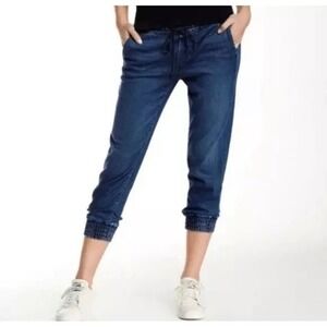 Mother Drawstring Jogger Jeans Womens Size 26‎ Quiet Luxury Streetwear Stretch